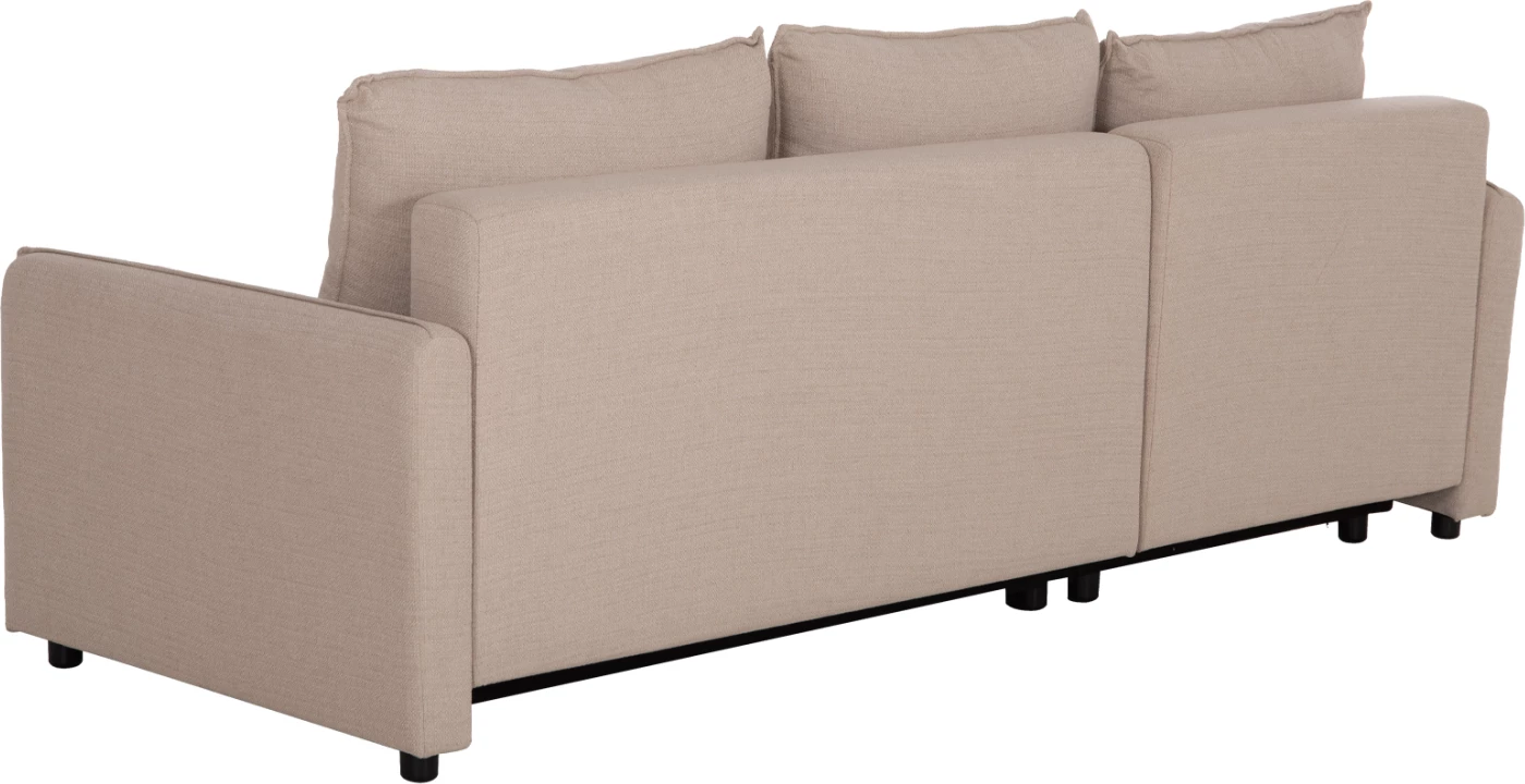 Kënd divan i kthyeshëm, shtrat, material bezhë, FREDI FH3312.03, 220x167x85cm