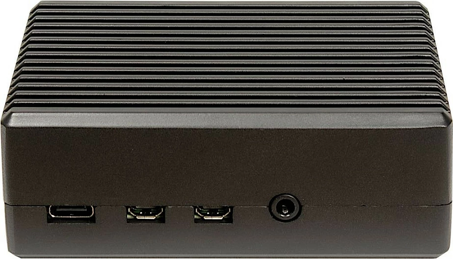 Kasë Inter-Tech RASPBERRY ODS-716 për Raspberry Pi 4 Model B, alumini, e zezë