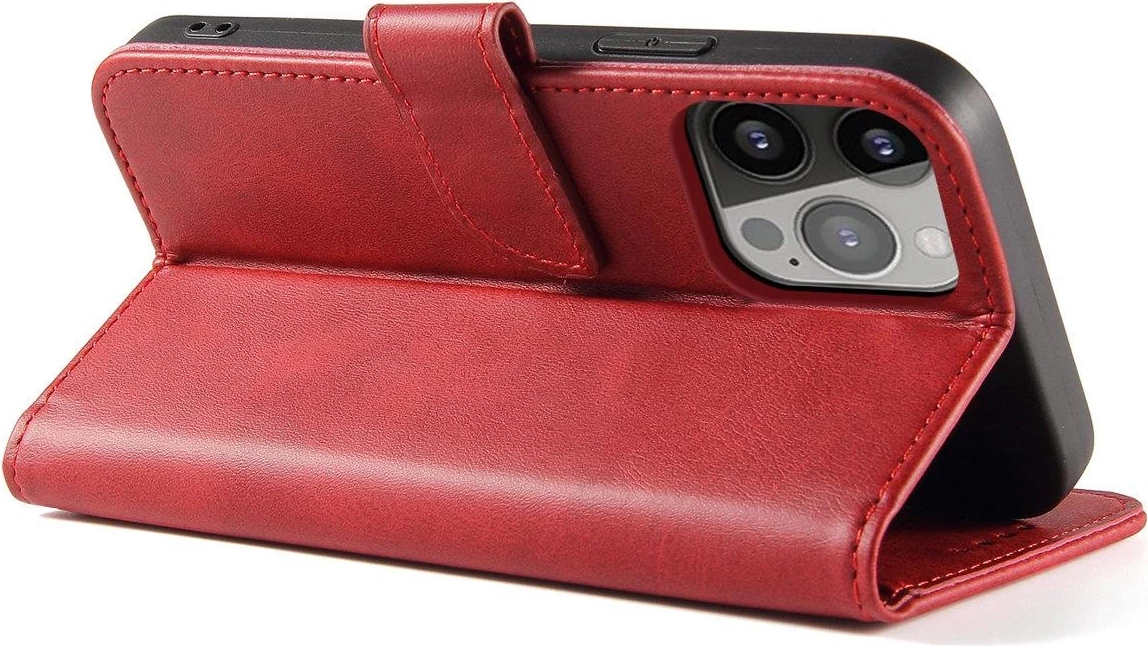 Mbështjellës magnetik me kapak Hurtel për Samsung Galaxy S24 FE, i kuq