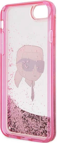 Mbështjellës Karl Lagerfeld KLHCI8LNKHCP për iPhone 7/8/SE 2020/2022, hardcase, rozë