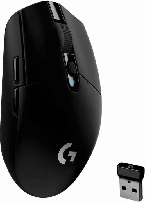 Maus gaming wireless Logitech G305 LIGHTSPEED HERO 12000 DPI, 6 butona, e zezë