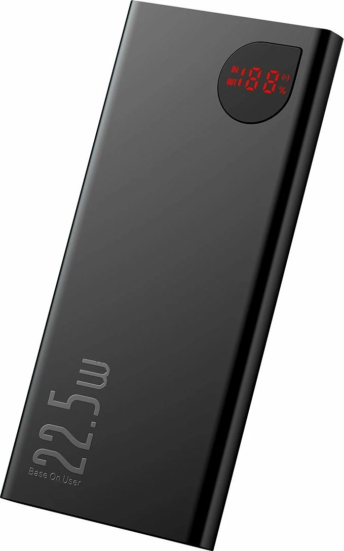 Powerbank Baseus Adaman 10000mAh 22.5W me display, 2x USB-A + USB-C, i zi