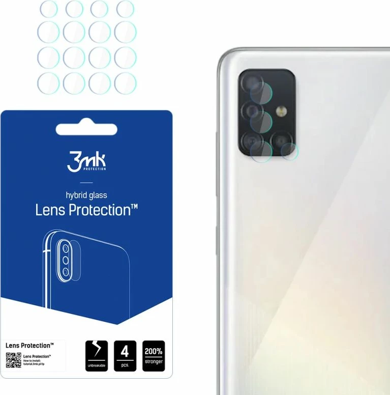 Mbrojtës lente për Samsung Galaxy A52/A52s 5G 3mk Lens Protection, set prej 4 copë