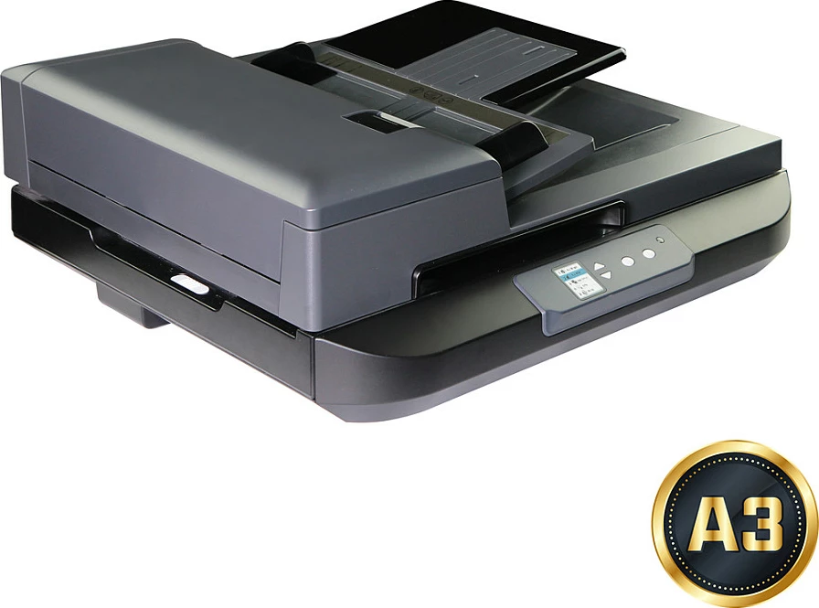 Skener dokumentesh Avision AD5800, A3, ADF 100 fletë, 80 ppm, Duplex 160 ipm, 600 dpi, USB 3.2/LAN, gri e errët