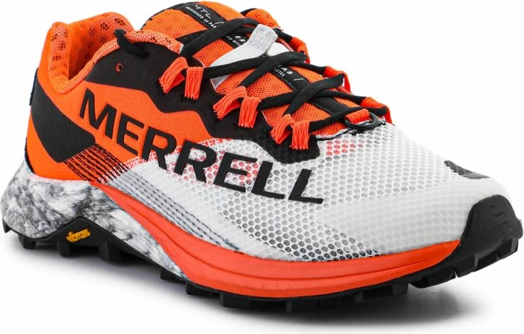 Atlete për meshkuj dhe femra Merrell, të bardha dhe portokalli