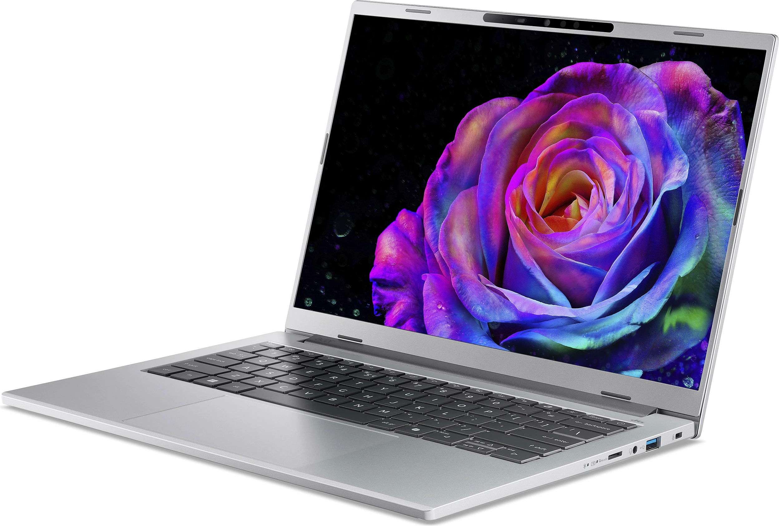 Laptop Acer Aspire 14 AI A14-61M-R2MF, Ryzen AI 5, 16GB RAM, 1TB SSD, 14" WUXGA, Pure Silver