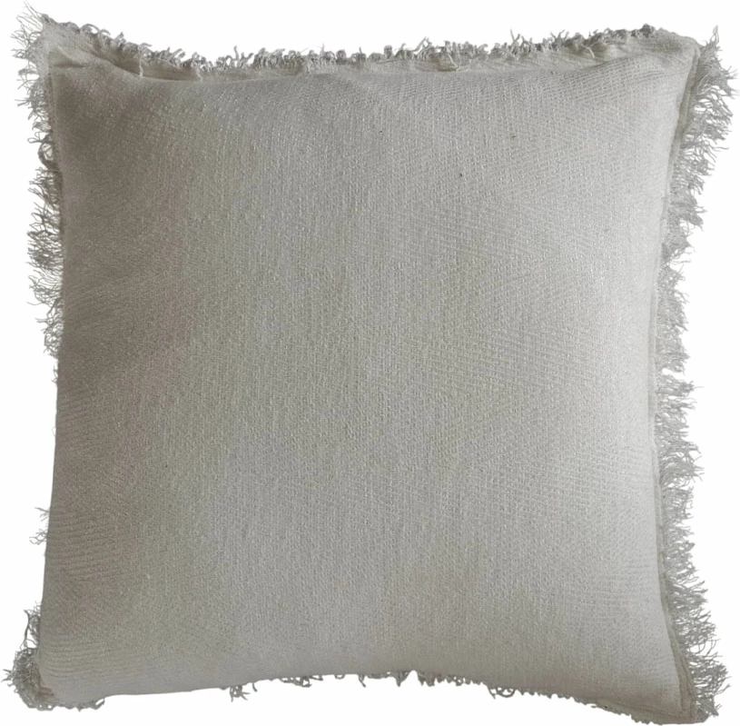 Jastëk dekorativ BELUD, 45x45cm, material poliester, i bardhë