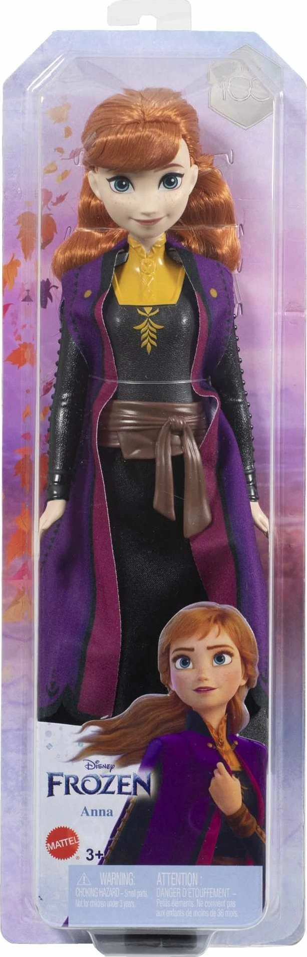 Kukull Mattel HLW50 Disney Frozen Anna 32 cm shumëngjyrëshe