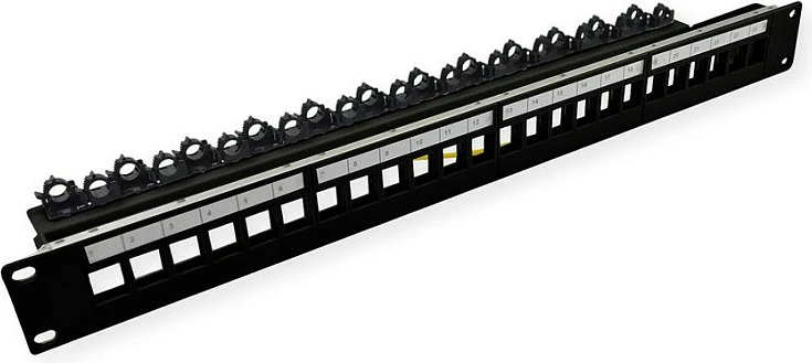 Patch panel ROLINE 26.11.0390, 24 porta, Cat6/Cat6a, 19", i zi