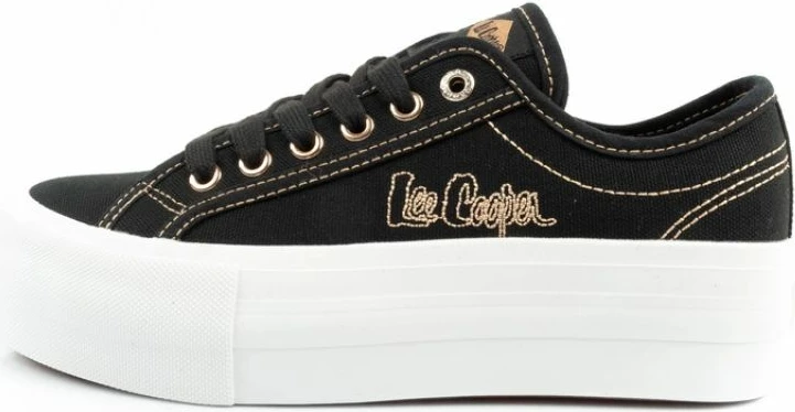 Atlete platforme për femra Lee Cooper, të zeza me të arta