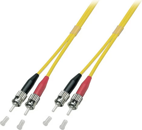 Kabëll fiber optik EFB Elektronik Duplex Patch ST-ST, OS2 G.652D, 5 m, LSZH, i verdhë