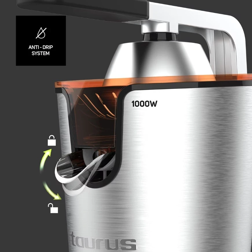 Shtypës Agrumesh Taurus Easy Press 1000 Legend, Ngjyrë e Zezë
