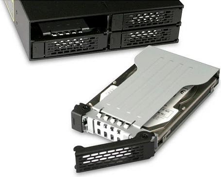 Tray për HDD/SSD Icy Dock MB991TRAY-B, 2.5" SATA/SAS, SECC, zi/argjend