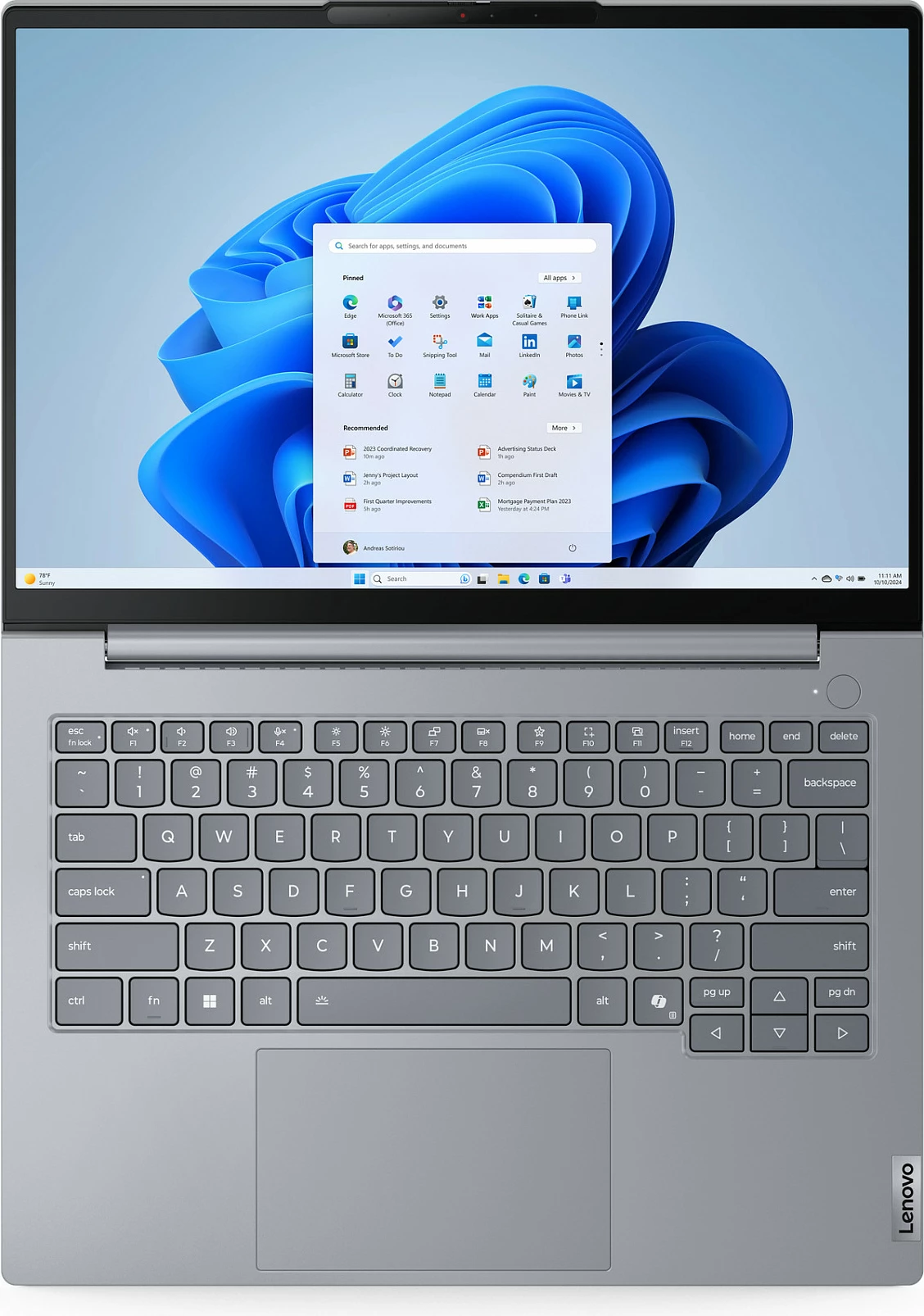 Laptop Lenovo ThinkBook 14 G8 IAL, Core Ultra 9, 16GB RAM, 512GB SSD, 14" WUXGA, Windows 11 Pro, Gri Arktik