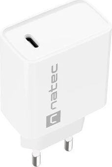 Karikuesi rrjetor NATEC RIBERA USB-C 20W PD, i bardhë