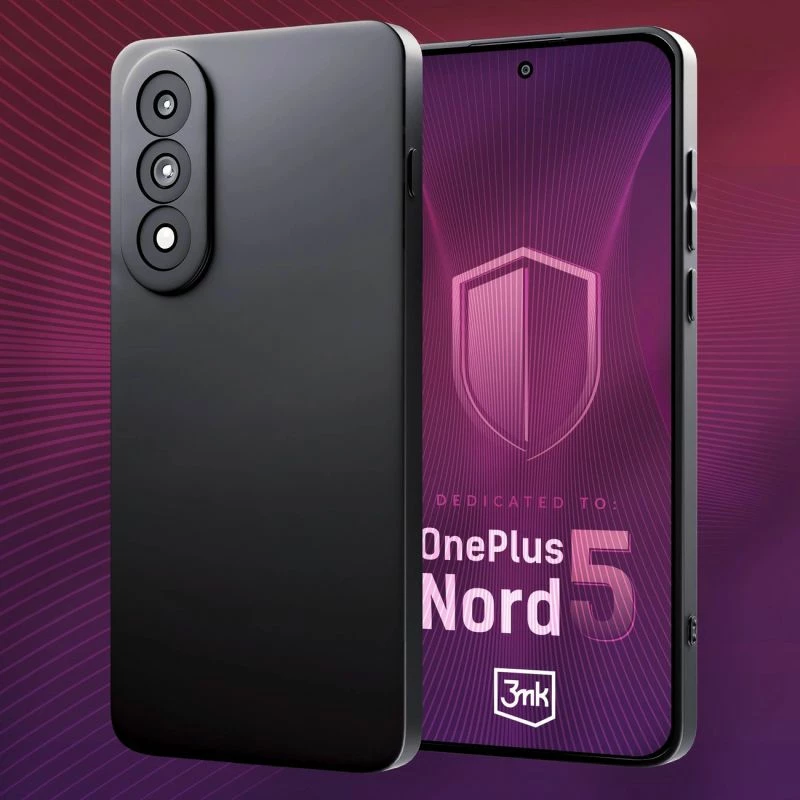 Kapak telefoni 3mk për OnePlus Nord 5, i zi mat