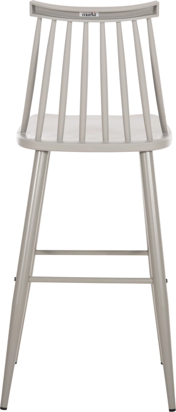 Karrige për bar, vend i lartë, VANESSA FH8459.20, gri PP & këmbë metalike gri, 47x48,5x107H cm., set prej 2 copë