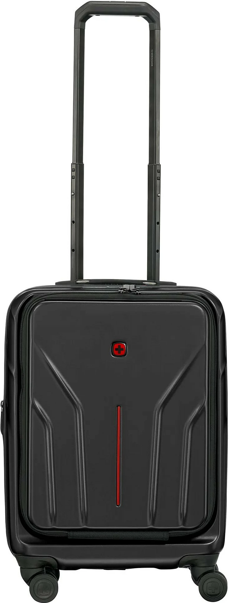 Valixhe kabine Wenger Amplix Hardside Carry-On, 36L, për laptop 16", 4 rrota, e zezë