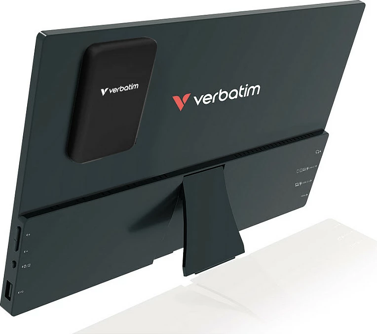 Monitor portativ touchscreen Verbatim Portable Touchscreen Monitor Light 14", Full HD 1080p, USB-C/HDMI, me power bank 5000mAh, i zi