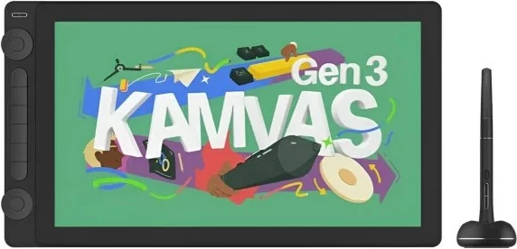 Tabletë grafike HUION Kamvas 16 Gen 3, me ekran, Bronze