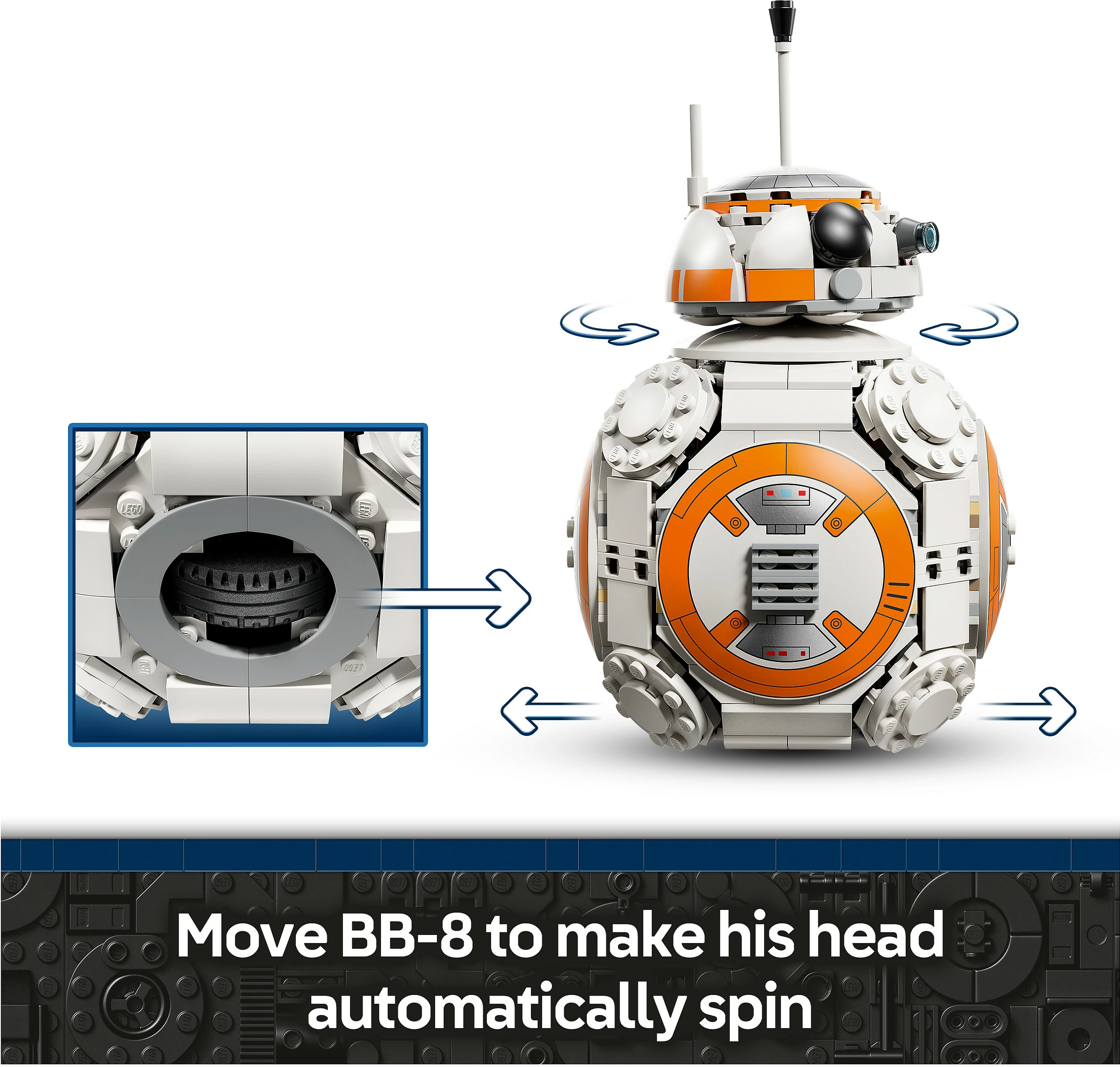 Set ndërtimi LEGO Star Wars BB-8 Astromech Droid 75452, 569 copa, 10+ vjeç, multikolor