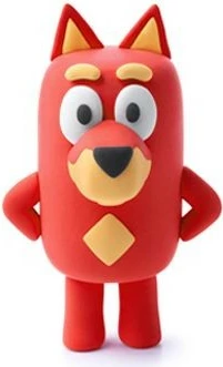 Masë modeluese shkumë Hey Clay Bluey Rusty, HCL50205CEE5, tharje në ajër, 5 kanaçe 4 ngjyra, jo-toksike, set