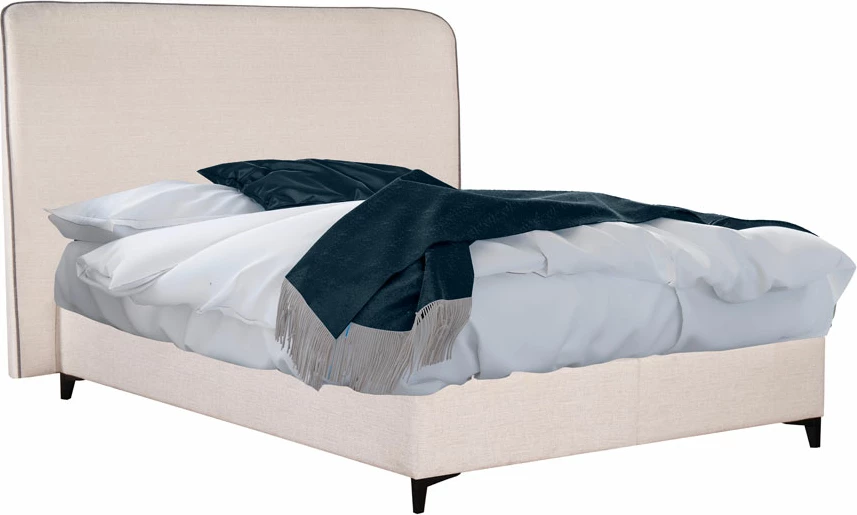 Krevat me hapësirë për depo, ngjyrë off-white dhe e zezë, 210x170x120cm, Colombo