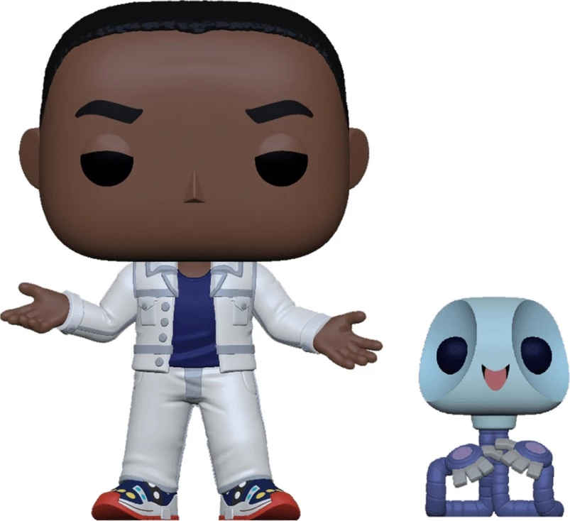 Figurinë koleksionuese Funko Pop Movies Space Jam 2 AI G me Pete Buddy, Metallic