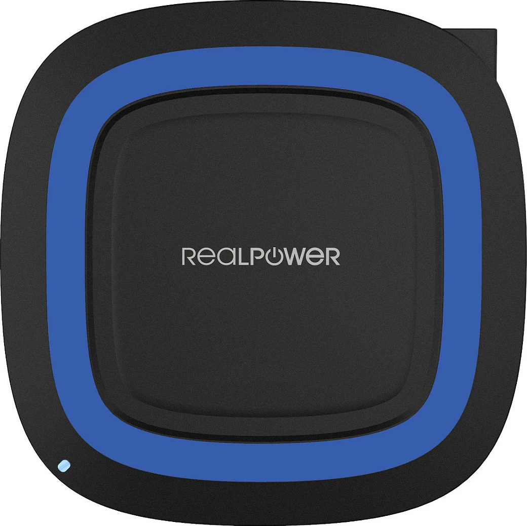 Karikues wireless RealPower FreeCharge-10, 10 W, Micro-USB, 1 m, i zi