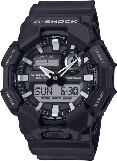 Orë dore G-SHOCK GA-010-1A, e zezë/hirtë