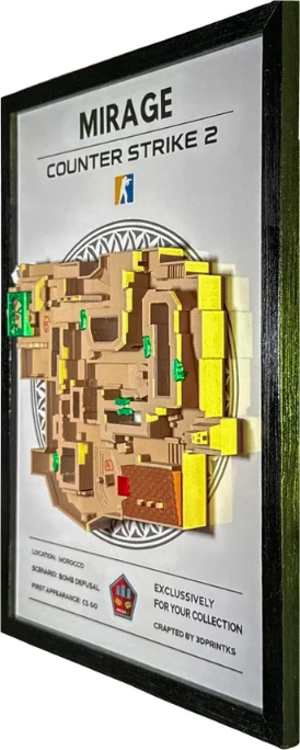 Kornizë CS2/CS:GO - 3D Map Mirage