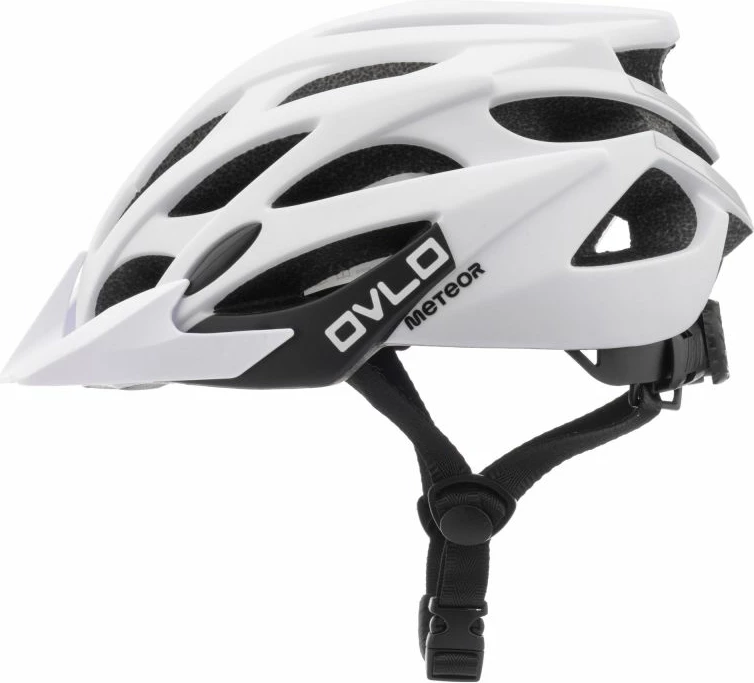 Helmetë biçiklete Meteor, uniseks, të bardhë