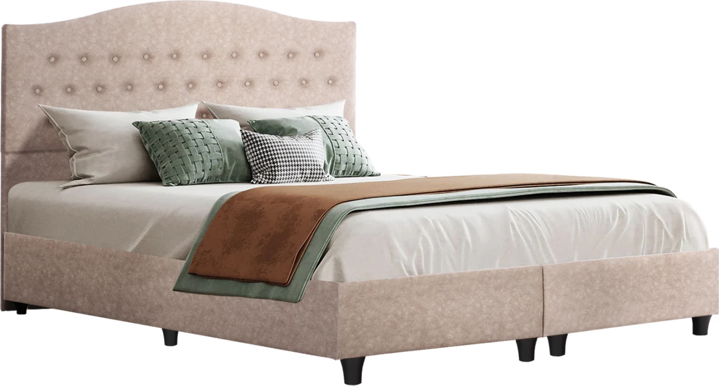 Krevat MALENA FH638.22, material bezhë, për dyshek 150x200cm