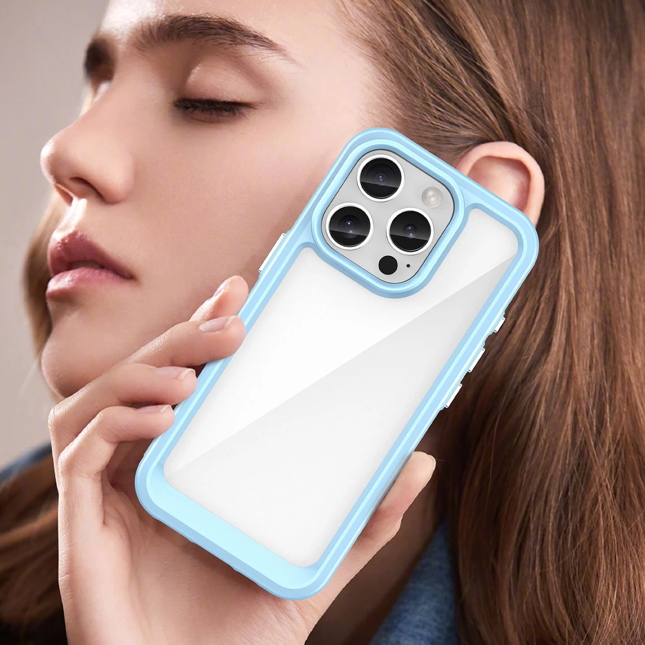 Mbështjellës Hurtel Outer Space Case për iPhone 16 Pro, kaltër