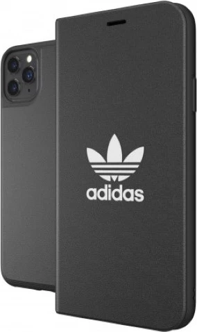 Mbështjellës Adidas OR Booklet Case Basic për iPhone 11 Pro Max, zi-bardhë