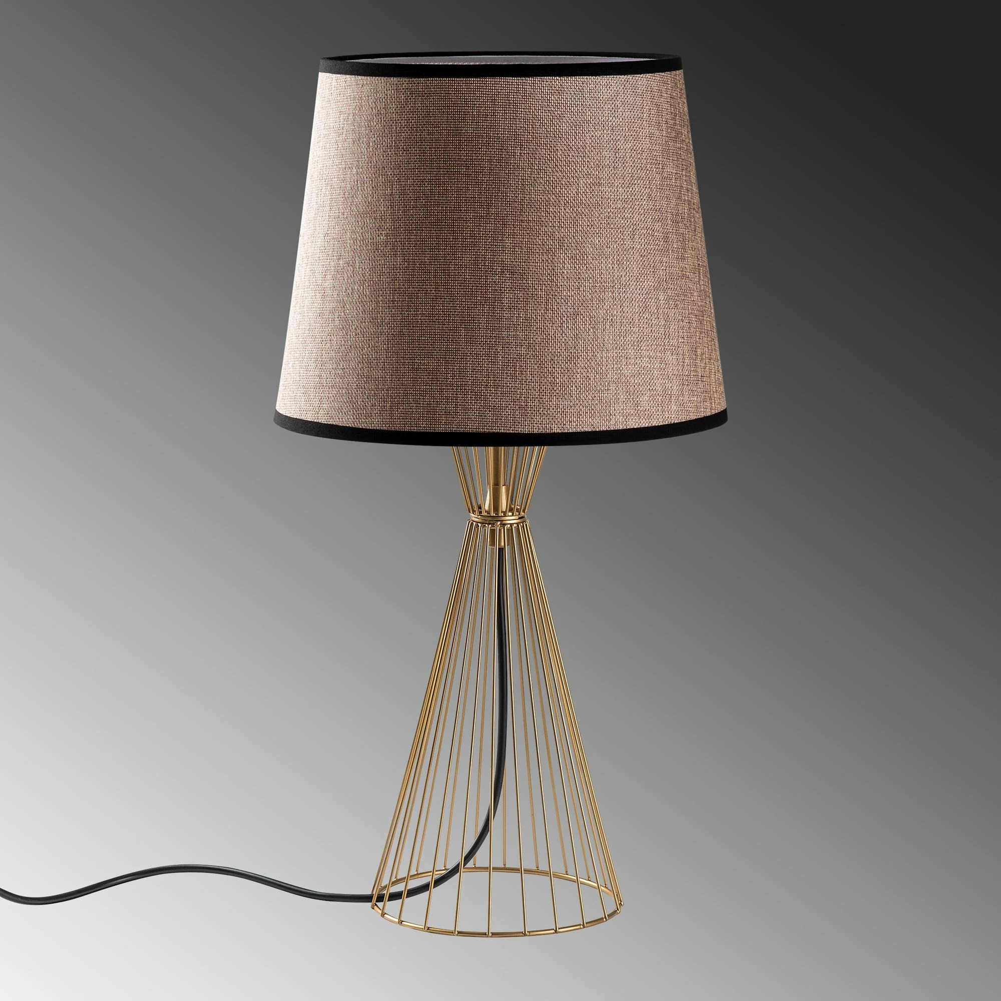 Llambë tavoline Opviq, Telıs - 5383, ngjyrë ari dhe kafe e çelët