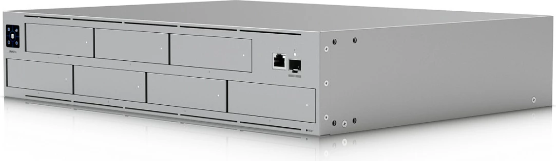 NAS Ubiquiti UNAS-Pro, 7x HDD/SSD, 8GB RAM, 1x GbE, 1x SFP+, rack 2U, hiri