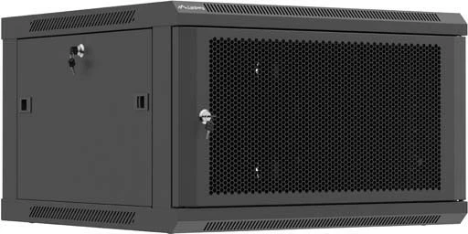 Kasë rack LANBERG 19" 6U 600x600mm, e zezë, derë me vrima