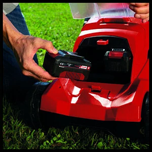 Kosilice bari me bateri Einhell GE-CM 36/41 Li - Solo, 36V (2x18V), brushless, 50L, kuqe/zi