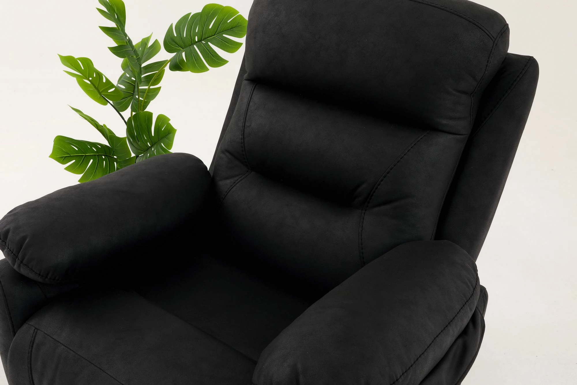 Karrige relaksuese Comfort, ngjyrë e zezë, Atelier del Sofa, manuale