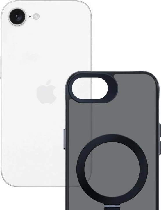 Mbrojtëse telefoni 3mk Smoke Case Mag&Stand për iPhone 16E, e zezë