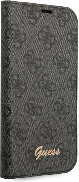Mbështjellës Guess Bookcase 4G Vintage Gold Logo për iPhone 14 Pro Max 6.7", i zi