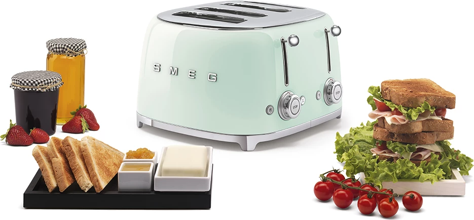 Thekëse buke Smeg 50´Style, 4x4, e gjelbër