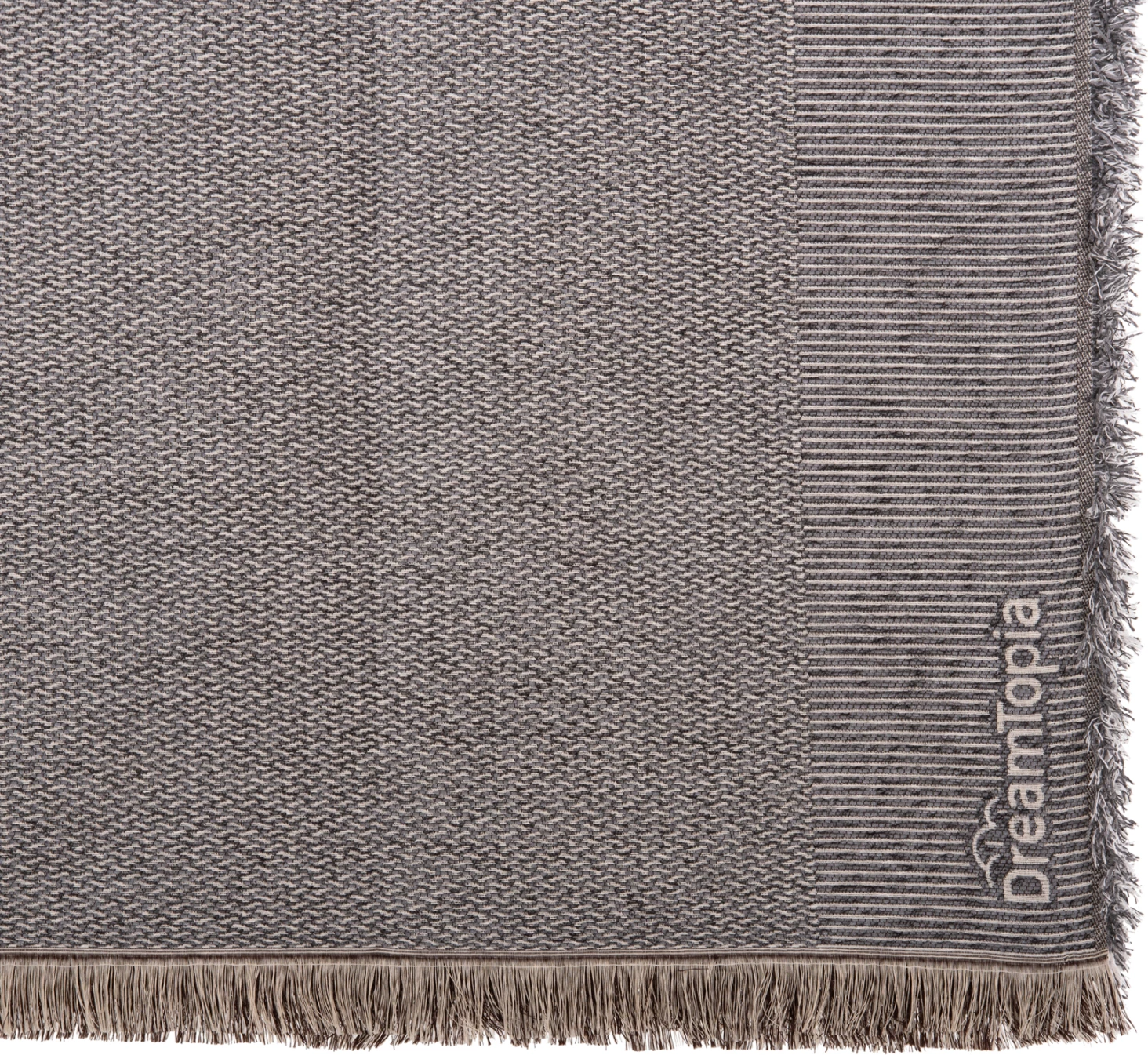 Mbulesë divani me franja DREAMTOPIA FH12162.06 ngjyrë gri 245X170cm