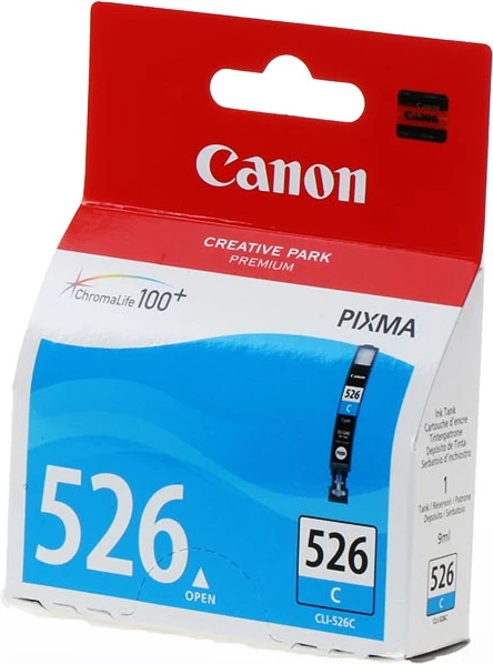 Kartush boje Canon CLI-526C 4541B001 9 ml rendiment 462 faqe cian