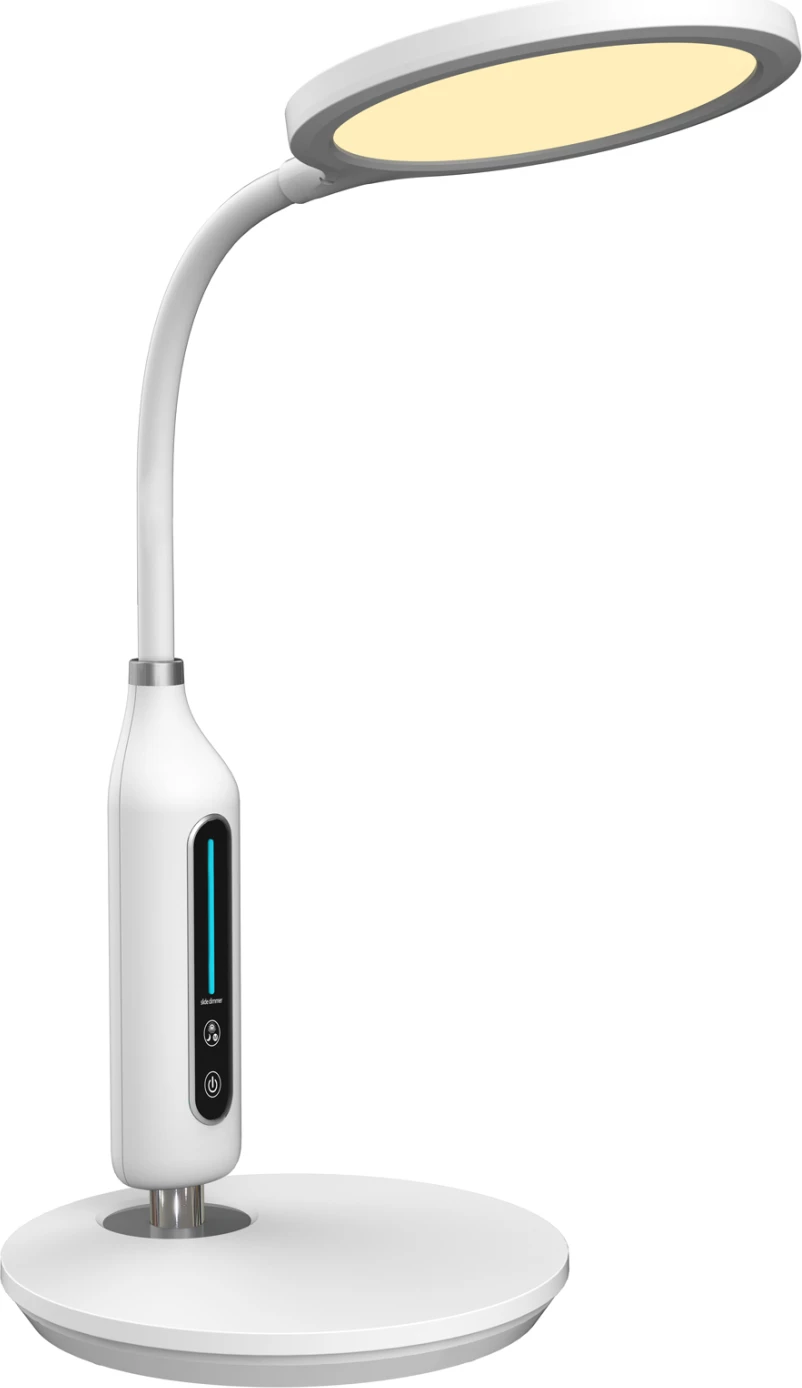 Llambë tavoline LED, BLAIN FH4460.01, ngjyrë bardhë, ABS & silikon