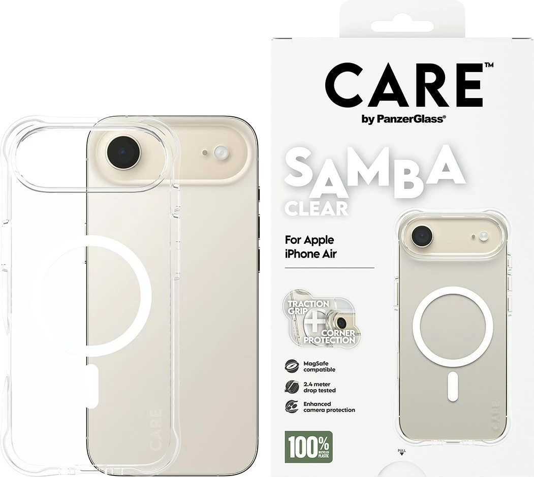 Mbështjellës PanzerGlass CARE Samba clear MagSafe për iPhone