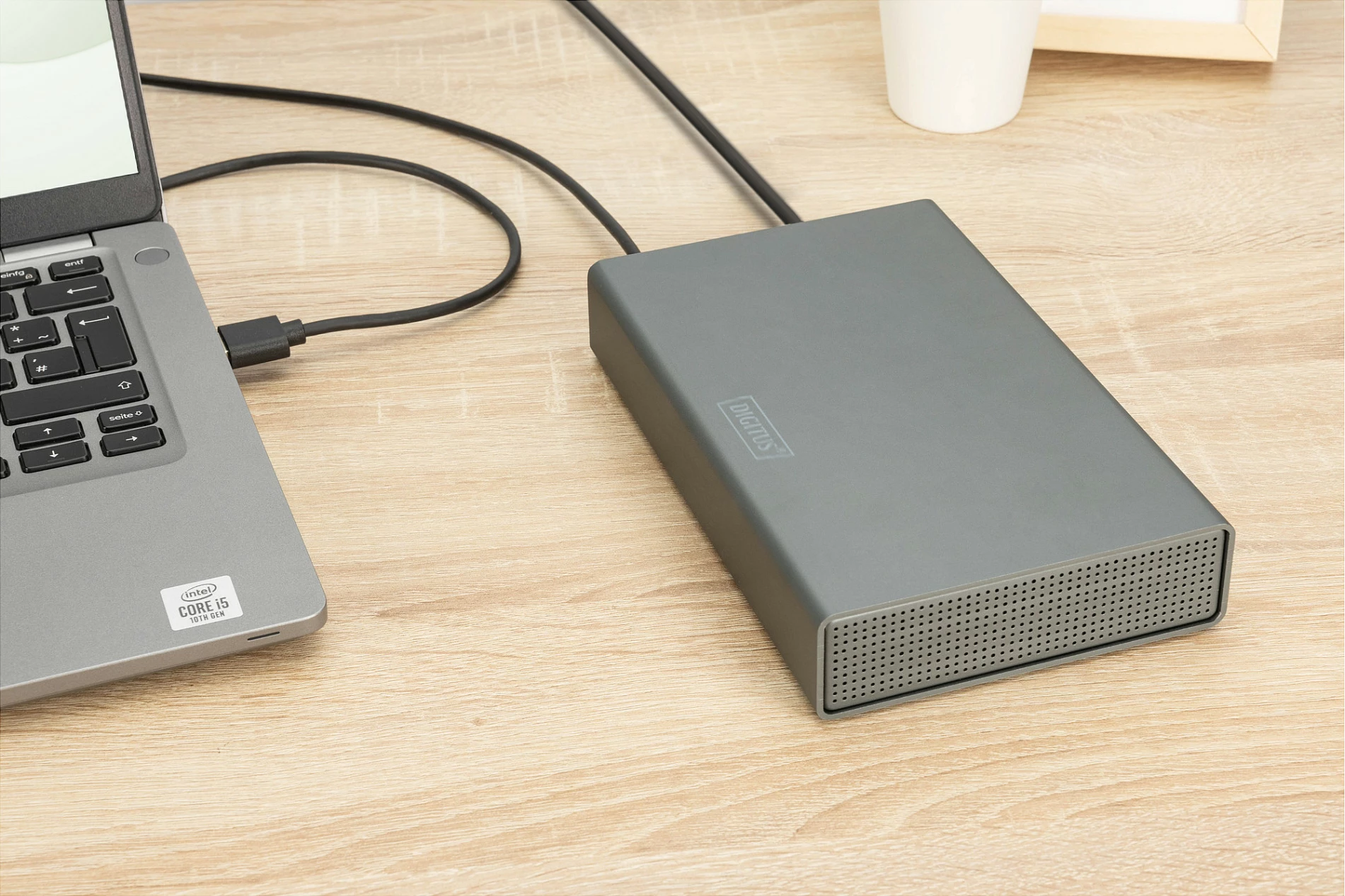 Kasë për HDD/SSD Digitus USB 3.0/3.2 Gen 1, SATA 2.5/3.5, Alumini