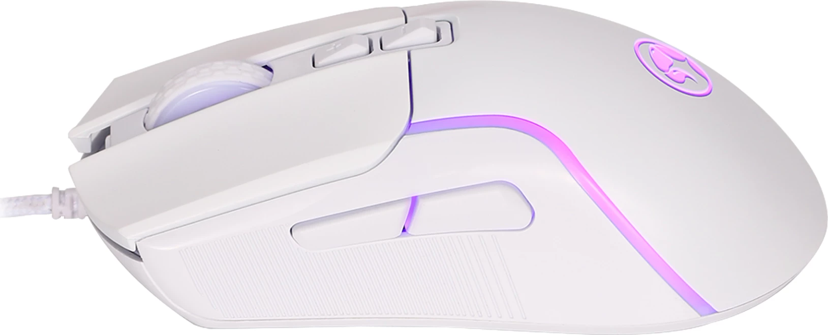 Maus gaming Marvo M292 WH CAPO 20 8000 DPI me kabllo, i bardhë