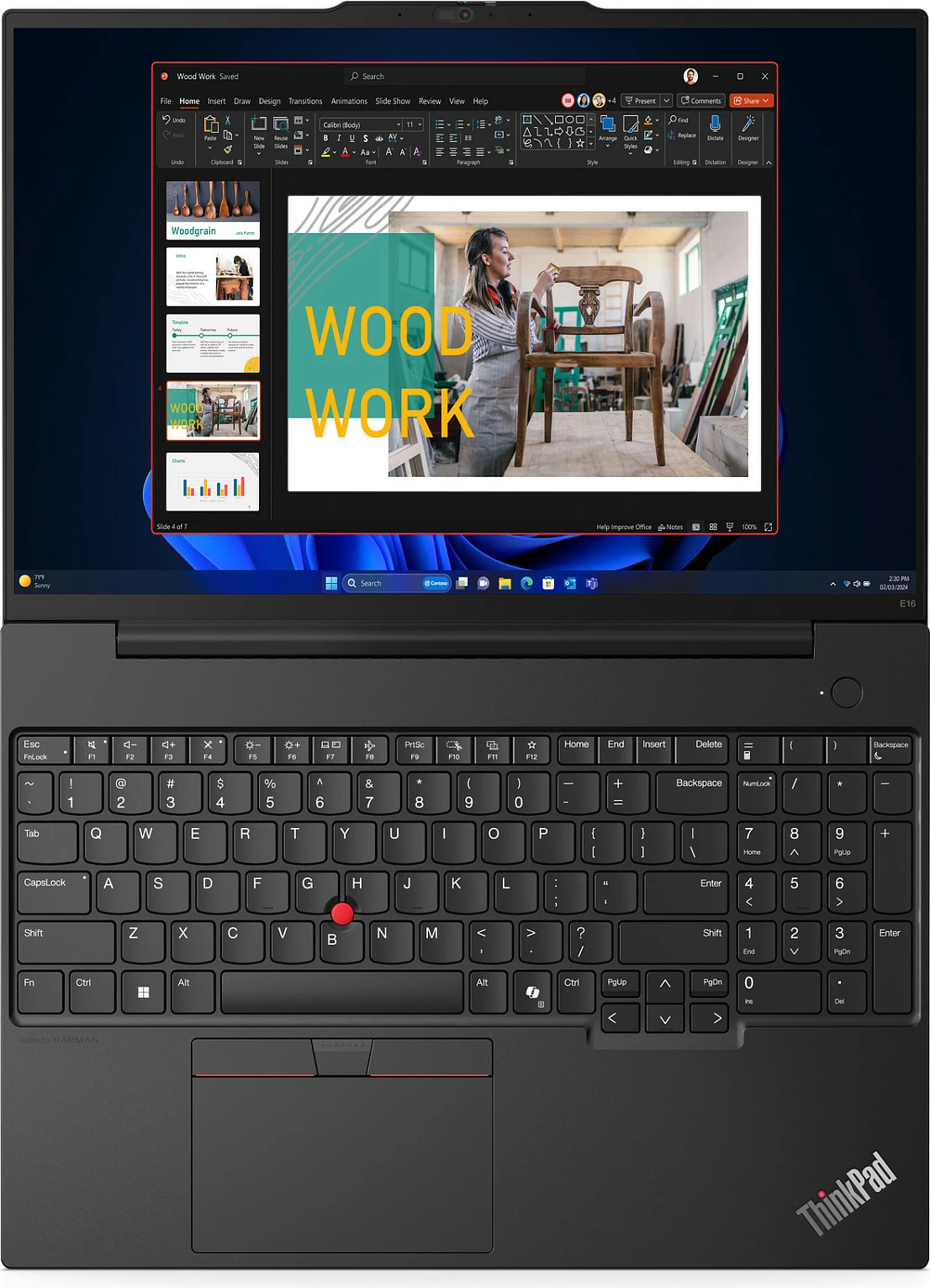 Laptop Lenovo ThinkPad E16, Intel Core Ultra 7, 32 GB, 1 TB, 16", Windows 11 Pro, e zezë